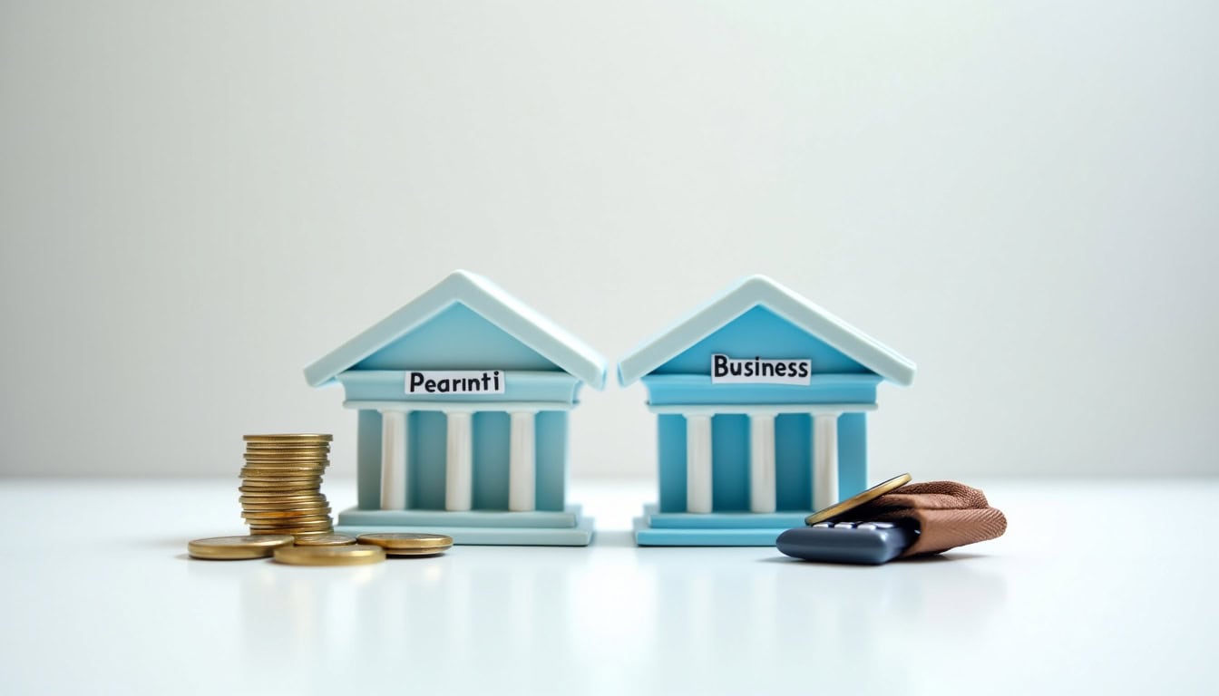 Schéma illustrant la séparation entre compte personnel et compte dédié pour auto-entrepreneur